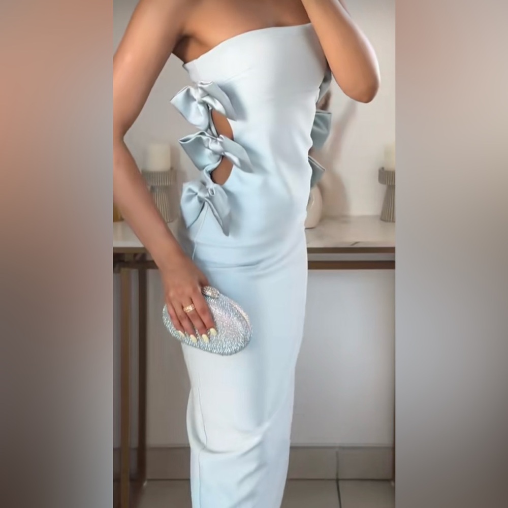 NWT Zara Bow midi dress - Picture 15 of 16